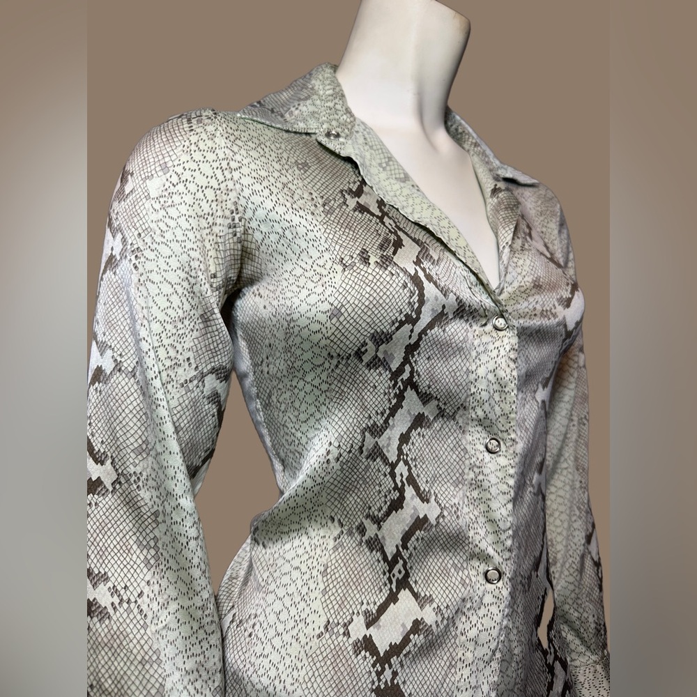 Theory Snakeskin Python Petite Blouse - image 2
